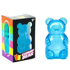 KEBETEME NeeDoh Cute Bear Squishy Toy Slow Rebound Stress Relief Gummy Bear Sensory Fidget Toy for Anxiety Alleviation Desk Decoratio