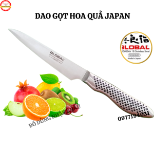 Dao gọt trái cây cao cấp Global nhập khẩu từ Nhật Bản- Thép trắng đúc nguyên khối không gỉ