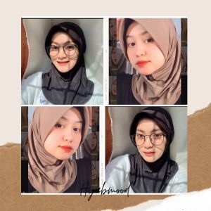 Hijab Sporty / Hijab Instant / Hijab Sporty Olah Raga Spandek Bergo Polos Linear 1