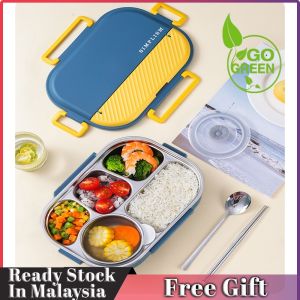 Stainless Steel Food Container 不锈钢保鲜饭盒保温盒便当 Keep Warm Bento Lunch Box Student Office Bungkus Makanan Kotak Tapau