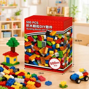 DIY Building Block 积木颗粒DIY散件 Small Particle Building Blocks – Colorful Creative Bricks for Kids Educational STEM Play