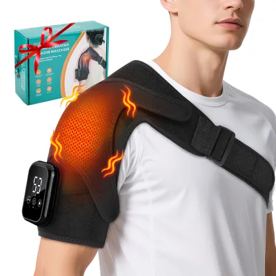 Heating Shoulder Wrap Cordless Shoulder Brace Shoulder Massage Heating Pad for Men Women Shoulder Support Belt Strap for Muscle Relaxation