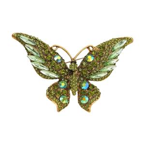 Elegant Enamel Butterfly Brooch Vintage Inspired Designs With Rhinestones for Women Accessories Gifts Ideas