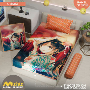 Michio Digital Printing Sprei Uk 120 x 200 T 30 - Motif Anak / Karakter Anak