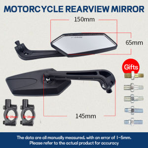【Original】Scratch Resistant Motorcycle Side Rearview Mirror Adjustable Safe Universal Bicycles Brands Mirror 1 pair Glass Lens HD Rear View Side Mirror