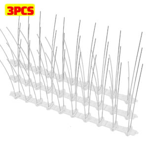 【Swan Home】12PCS Pigeon Spikes Deterrent Wire Spikes Stainless Steel Bird Repeller Anti Bird Pigeon Squirrel Cat Repellent for Garden Fence Roof