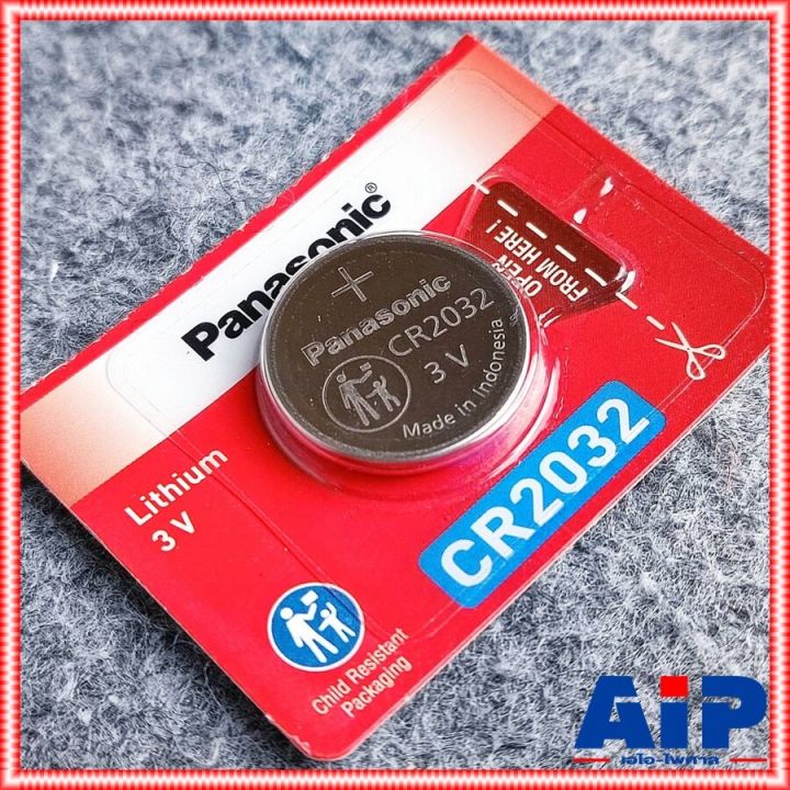 1ก้อน PANASONIC CR2032 ถ่าน ถ่านกระดุม CR 2032 CR-2032 ถ่านกลม ถ่าน ...