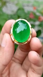 Cincin Natural Batu Giok Burma HQ