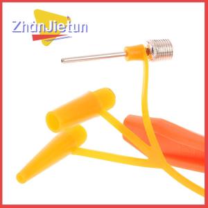zhanjietun 1Pc Bicycle Pump Nozzle Adapter TPU For Pump For Inflating Bicycles Balls Hose Adapter Dual Head Pumping Parts Accessories