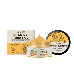 Viareline Vitamin C Deep cleansing mud mask Gently cares for cleanses hydrates and moisturizes facial skin