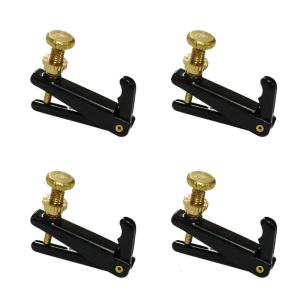 4Pcs Violin Fine Tuners Violin Finger Guides Fine Tuners Full Size Violin Tuner Standard 4/4-3/4 Size Adjuster Parts