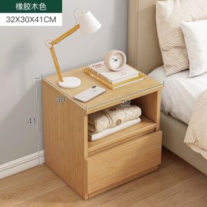 Bona Bedside Table Storage Cabinet  With Drawer Bed Side Nordic Modern Style Bedside Table Large capacity Book Binding
