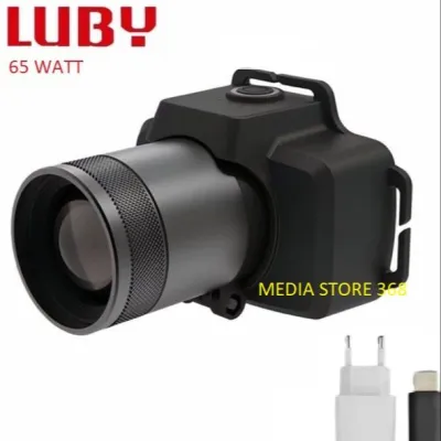 SENTER KEPALA ZOOM LASER LED 65W LUBY L-2906NL - SUPER TERANG - JARAK JAUH - TAHAN LAMA - TYPE-C