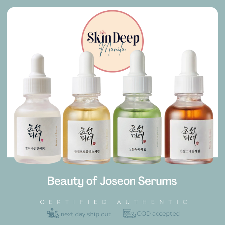 [ ON HAND ] Beauty of Joseon Serums 30ml/ Glow / Revive/ Calming/ Glow Deep Lazada PH