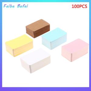 [Feibe Befei] 100 pcs Trống cứng giấy các tông DIY bưu thiếp tin nhắn
