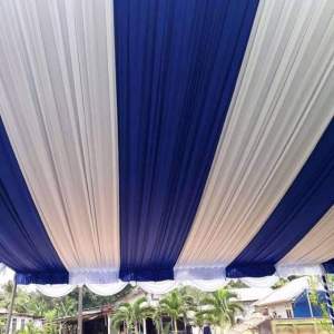 Plafon Sisir atau Plafon Serut atau Plafon Tenda Dekorasi Rempel Model Sisir (ukuran 5x6)