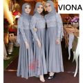 GAMIS MAXI VIONY / MOSCREPE KOMBI BRUKAT TULANG / GOOD QUALITY/ MODEL CAPE. 