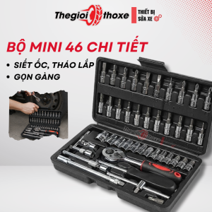 Bộ đầu khẩu 46 Chi Tiết 1/4 Inch – Chuyên dụng sửa chữa xe máy ô tô – Thế Giới Thợ Xe