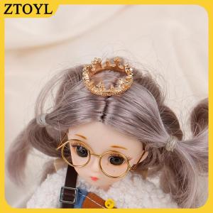 ZTOYL Phụ kiện đội đầu Công chúa vương miện kim loại mini thu nhỏ 1:12 Nhà Búp bê đồ chơi mô hình