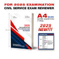 civil service reviewer 2025 edition Professional level Sub-professional level cse reviewer Course lectures + practice test questions with answer keys & explanations. 