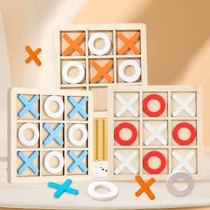 Lakoe Baby Educational Toys Tic Tac Toe Board Game Puzzle Toys Family Games Board Game
