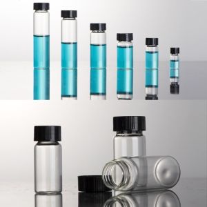10pcs/set 30ml  Glass Seal Bottle Reagent Sample Vial with Screw Cap for Laboratory