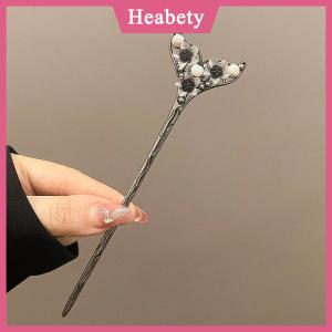 Heabety  Retro Trung Quốc Phong Cách Hoa Kẹp Tóc Mực Màu Hoa Tua Tóc Dính Cho Phụ Nữ Thanh Lịch Kiểu Tóc Đuôi Ngựa Chủ Đồ Trang Sức Tóc Phụ Kiện