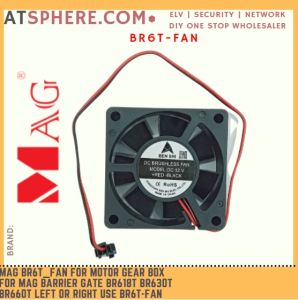 MAG BR6T_Fan for Motor Gear Box for Guardhouse MAG Barrier Gate BR618T BR630T BR660T Left or Right use Black BR6T-FAN