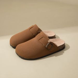 Free Shipping Zhao LusiS Same Style Thick-Soled WomenS New Summer Cork Retro Slip-On Closed-Toe Sandals