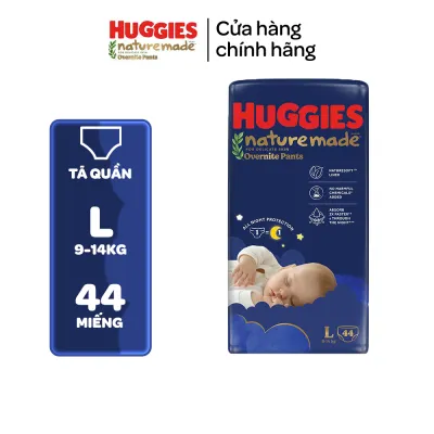 Tã quần Huggies Naturemade ban đêm M58/L44/XL38/XXL26