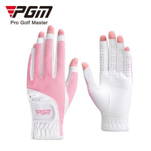 PGM 1 Pair Golf Gloves Breathable Two-handed Women Oem Golf Glove with Holes In Fingers ST032