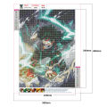 [Chinatera] 5D DIY Full Tranh Đính Kim Cương Tròn Anime Nhật Bản My Hero Academia Deku Nhân Vật Nhựa Rhinestone Mosaic Tranh Tường Bộ Hình Ảnh Trang Trí Nội Thất. 
