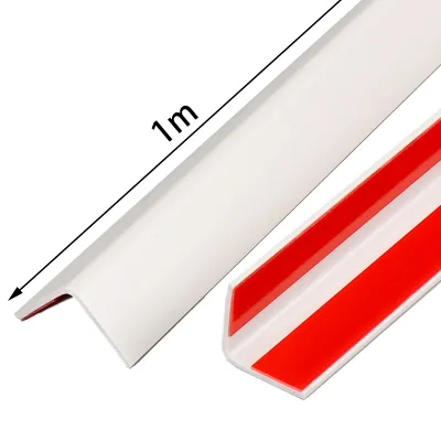 Self-Adhesive PVC Corner Protection Strip Anti-Collision Edge Guard/Living Room Wall Molding Safety Bumper Trim Bar Deco