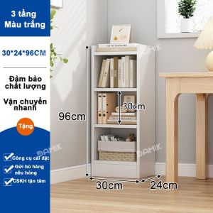 DAMIK-kệ sách gỗ đa năng phòng ngủ khách tủ khe hẹp sách