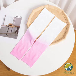 Makayo ปลอกแขนกันแดด สัมผัสเย็นฉ่ำ สีทูโทน มีกลิ่นหอมอ่อนของผ้า cooling arm sleeves