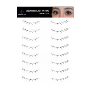 ERYRG 8/10Pairs 3D Lower Eyelash Tattoo Stickers Simulation Multi-Style Under Eye Fake Eyelash Natural Waterproof Transfer Lashes Decals Beauty