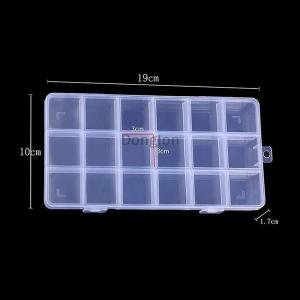 [COD] Donglon 1PC Jewelry Earring Bead Screw Holder Case 18 32 36 Grid Compartment Plastic Transparent Storage Box Display Organizer Container
