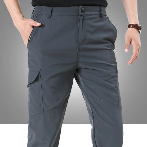 VUUG Tactical Pants Spring and Autumn Waterproof Cargo Pants For Men Multi Pocket Hiking Pants Army Stretchable Cargo Pants Quick Dry Pants For Men