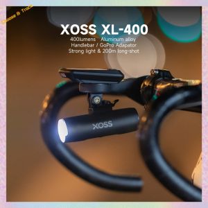 【HOT SALE】 CT XOSS XL 400 Bike Headlight Front Cycling Flash Lamp Flashlight 400 Lumens for Night Riding Waterproof USB Rechargeable MTB Road Bike