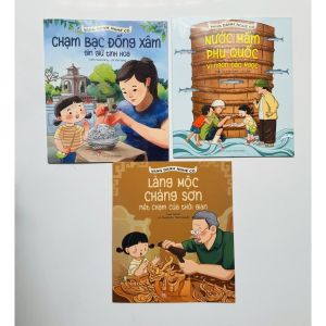 Vang danh nghề cổ Việt Nam - Nước mắm Phú Quốc chạm bạc Đồng Xâm làng mộc Chàng Sơn - Sách thiếu nhi Kim Đồng