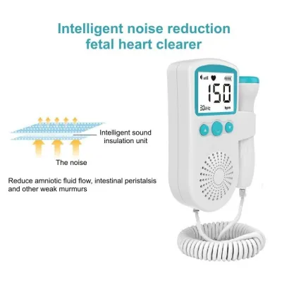 Home Use Ultrasound Pregnant Monitor Heart Rate Pregnancy Fetal Doppler Detector for Baby Fetal Rate Pregnant