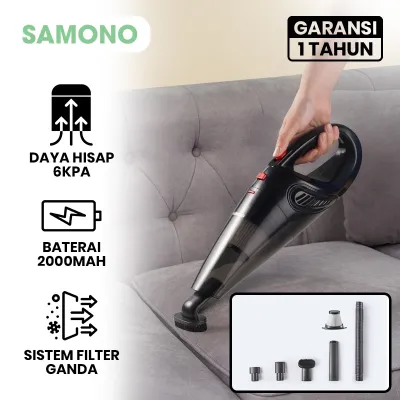 Samono Vacuum Cleaner Portable Multifungsi Vacum Lowertage Mesin Penyedot Debu dan Tungau Daya Hisap 6KPa Sistem Filter Ganda SW-VC06