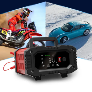 FOXSUR 300W 12V 20A 24V 10A car battery charger DCDC 12V 20A Lead acid/Lithium/LiFePO4 Battery Charger