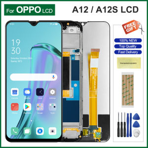 LCD For Oppo A12 A12s Original LCD Touch Screen Display Digitizer Assembly Screen Repair with Frame for Oppo CPH2083 CPH2077