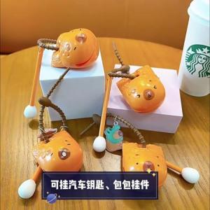 Dễ thương capibara cá gỗ vui giải nén đồ chơi Công Đức + 1 muyu giải nén móc khóa âm thanh nhạc cụ gõ may mắn đồ chơi bằng gỗ