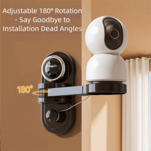 QTWIX ติดผนัง ที่ยึดกล้องแบบถ้วยดูด หมุนได้ ปรับได้ ขาตั้งกล้องวงจรปิด คงที่ รับน้ำหนักได้ดี ชั้นวางของติดผนังแบบไม่ต้องเจาะ ใช้สำหรับการเฝ้าระวัง