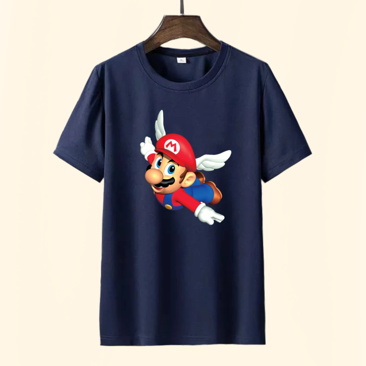 BAJU atasan kaos PD MARIO FLY  DEWASA ANAK UNISEX SIZE S-M-L-XL-XXL  - FASHION kaos HARGA SATUAN