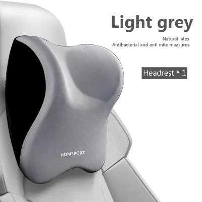 Car Seat Headrest Waist Support Set Premium Car Neck Pillow Lumbar Pillow 100% Pure Memory Foam with Breathable Removable Cover Comfortable Ergonomic & Neck and Waist Pain Relief