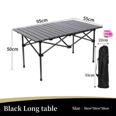 Folding outdoor camping table picnic table portable camping barbecue egg roll table picnic necessary table