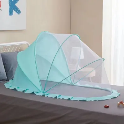 BOBOTYU Breathable Baby Crib Mosquitoes Net Full-Coverage Folding Infant Mosquito Net Bed Save Space Portable Mesh Sleeping Net Summer